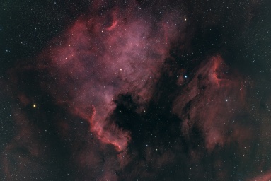NGC 7000 - nébuleuses de l'Amerique du nord et du Pélican