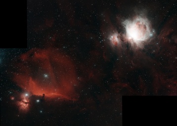 M42 et NGC 2023- nébuleuses d'Orion et de la tête de cheval