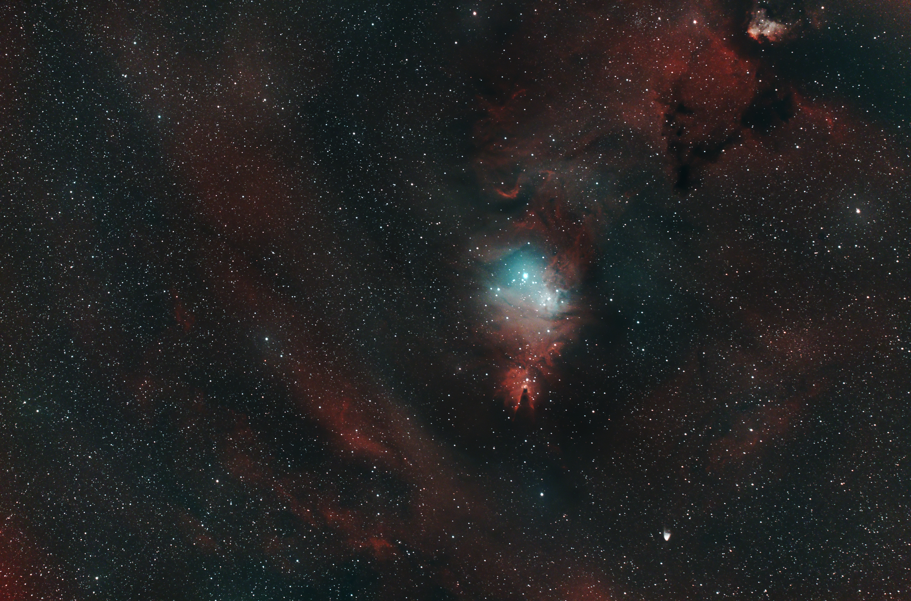 Amas ouvert NGC 2264 - Nébuleuse du cone